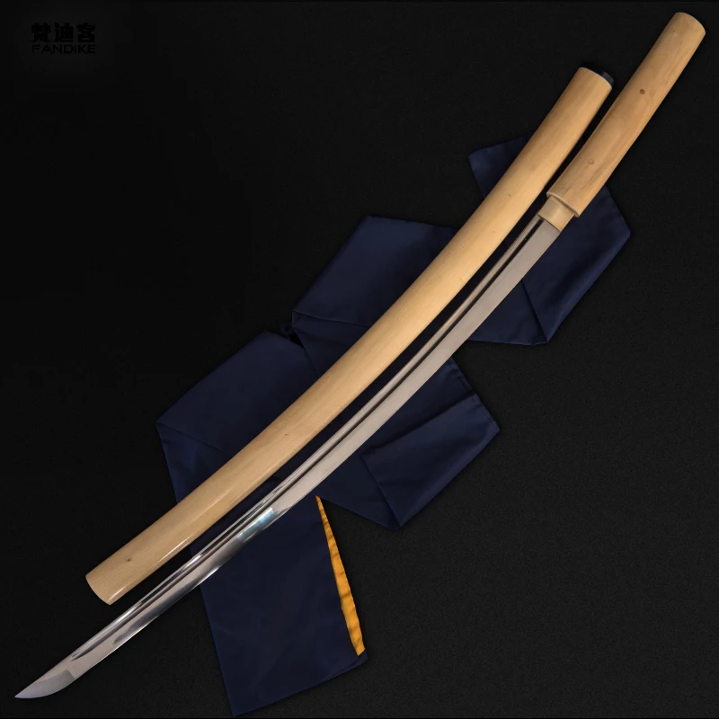 Полный Танг ширасая меч оружие гамон острые лезвия choji Hamon Blade Shirasaya Katana острый