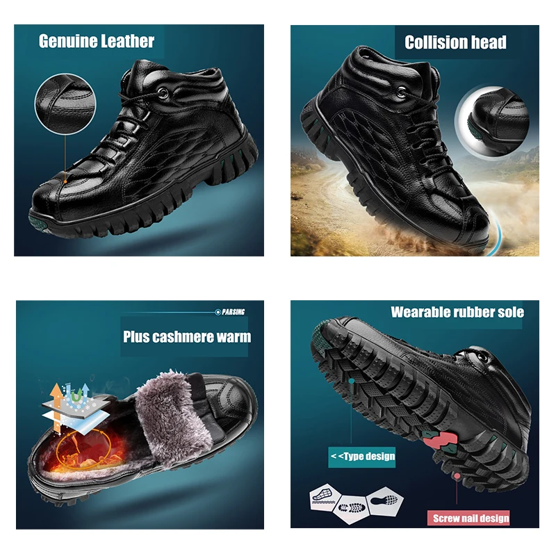 Мужские кожаные ботинки со шнуровкой коричневые повседневные из коровьей кожи