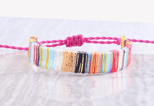 friendship bracele3 Vsco девушки регулируемый золотой браслет дружбы ткань браслет Evil Eye Женщины Мужчины ручной работы нитяные браслеты - Окраска металла: friendship bracele3