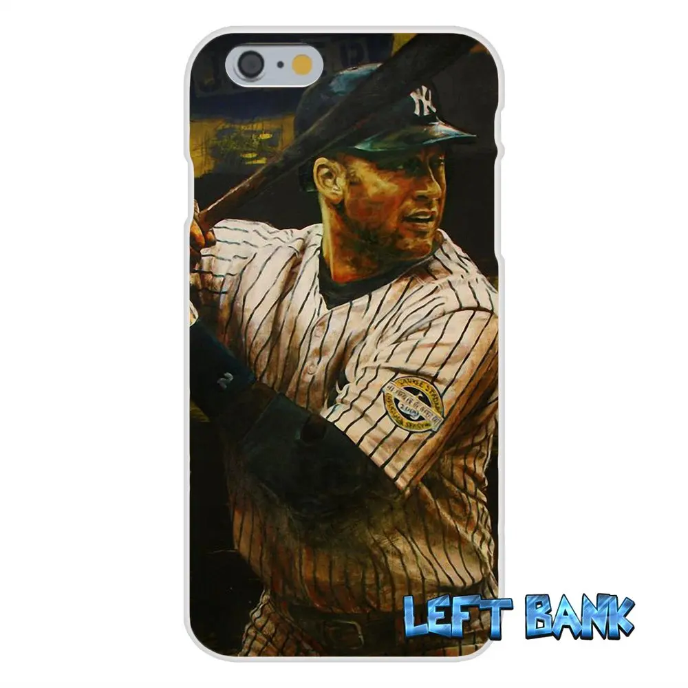 Мягкий силиконовый прозрачный чехол из ТПУ для Samsung Galaxy Note 3 4 5 S4 S5 MINI S6 S7 edge Derek Jeter
