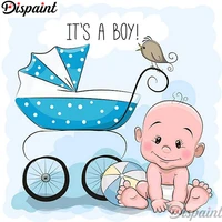 dispaint full squareround drill 5d diy diamond painting baby carriage scenery 3d embroidery cross stitch 5d home decor a12284