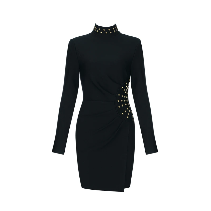 

New Update Elegant Long Sleeve Bandage Ladies Formal Party Celebrity Outfit Apparel Clothing Wholesale