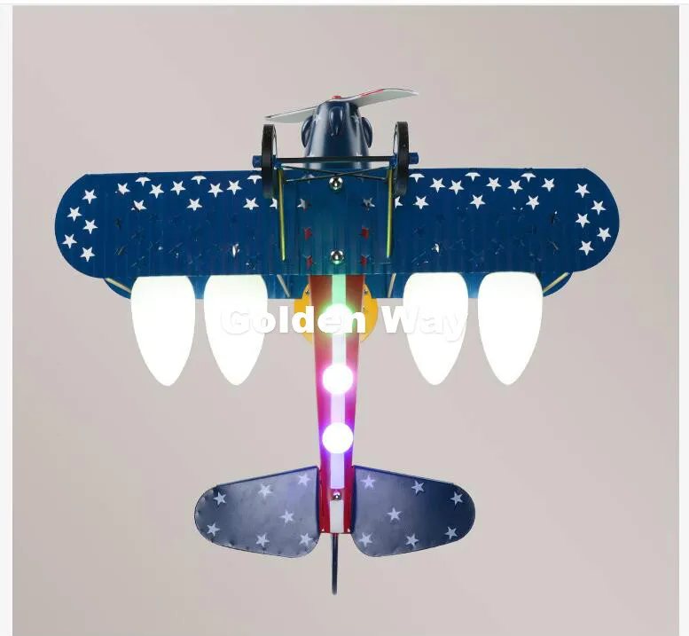 Бесплатная доставка L71cm E27 креативный самолет LED подвесной светильник