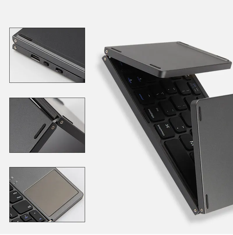Для планшетов Mi Pad 4 lenovo Tab 4 Plus huawei mediapad m3 chuwi hi9 hi10 pro, трехслойная Беспроводная клавиатура Bluetooth, чехол для ПК
