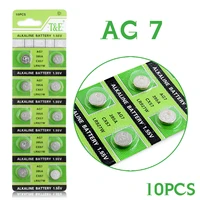 10pcspack ag7 button batteries cell coin alkaline battery 1 5v gr927 395a for lr927 lr57 sr927w 399 watch electronic toy remote