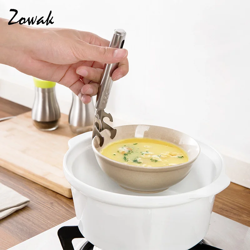 Термостойкая тарелка из нержавеющей стали зажим для чаши и блюд щипцы горячей