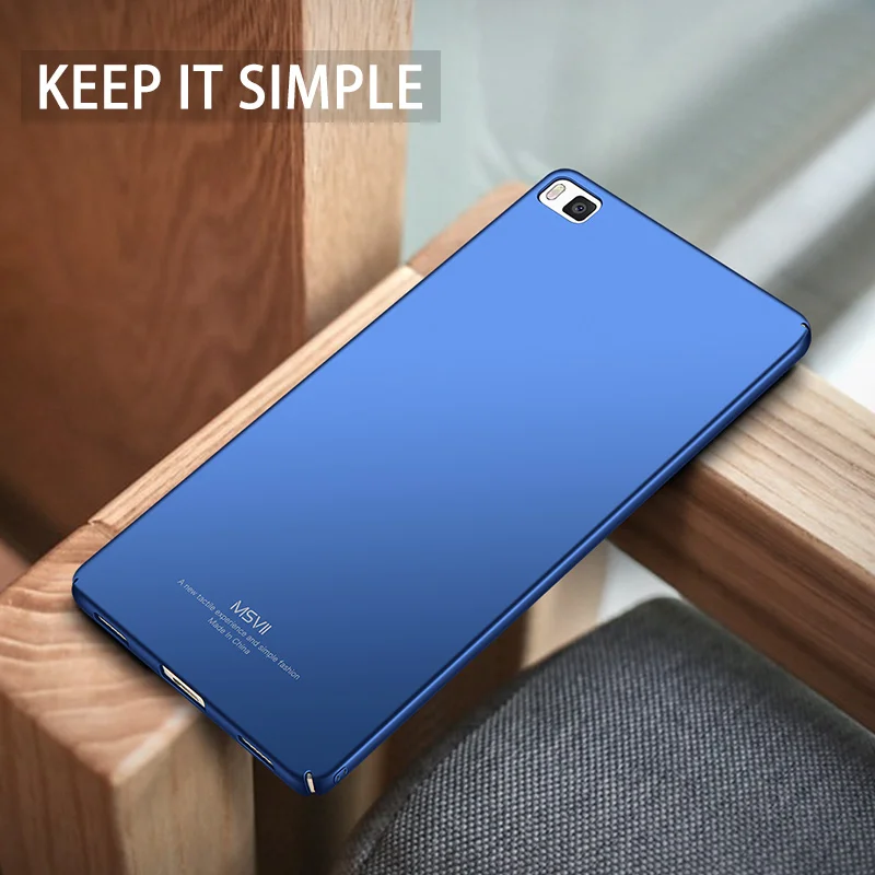 P8 Lite чехол MSVII тонкий матовый для Huawei P8Lite ультра жесткий ПК 2016 чехлы телефонов |