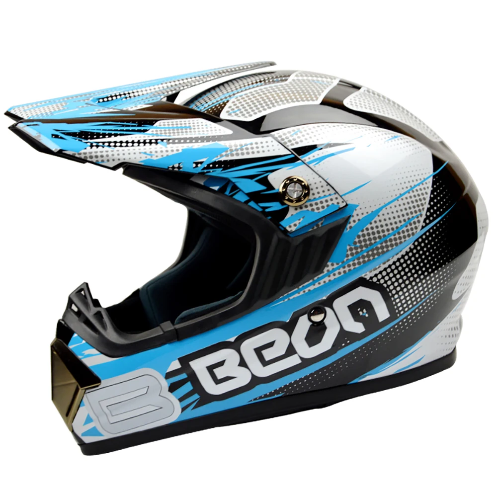 BEON мотоциклетный шлем дышащий для мотокросса с козырьком крушения объектив