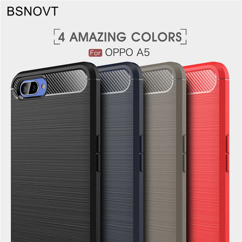 BSNOVT Oppo A5 чехол противоударный силиконовый матовый для телефона A 5 мобильный