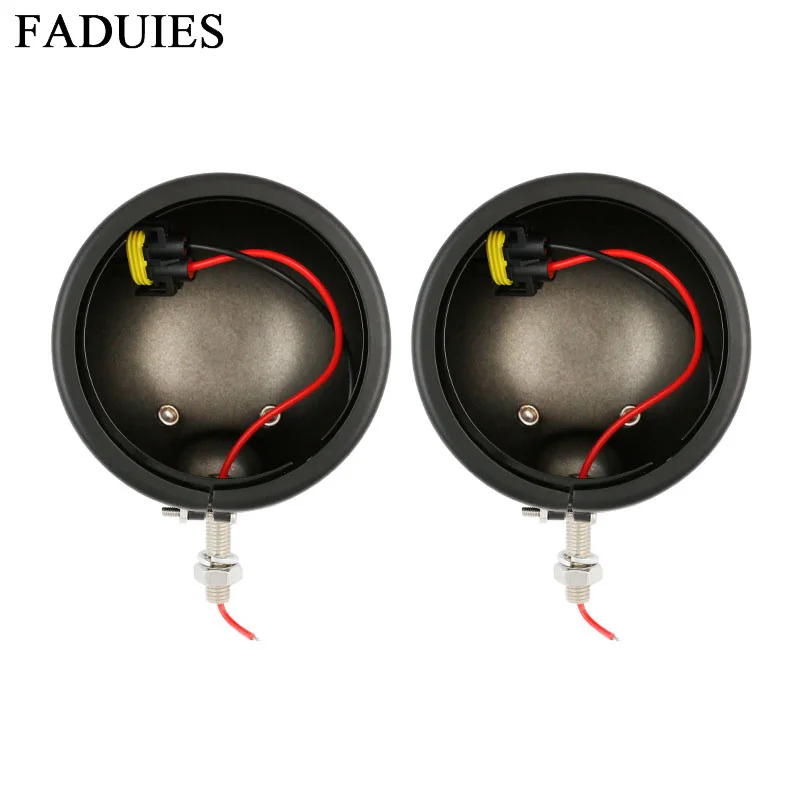 

FADUIES 4.5 inch Housing, Motorcycle Fog Lights Mounting Bracket, 4.5 Inch LED Passing Lights Housing, For Harley Motorcycle