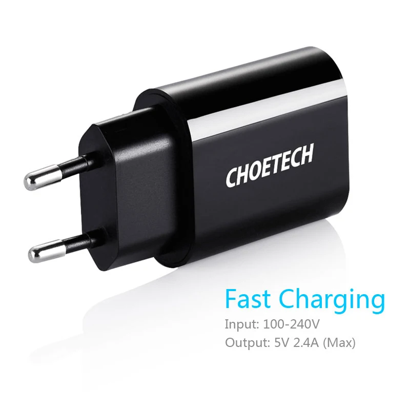 CHOETECH Зарядное устройство USB 12 W зарядное для мобильного телефона включения в