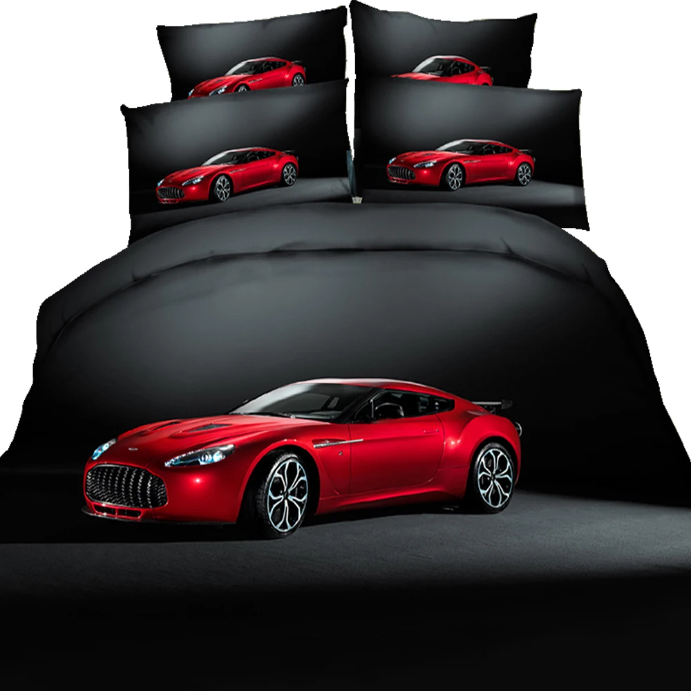 Набор пододеяльников для автомобилей двухразмерный гоночный автомобиль с