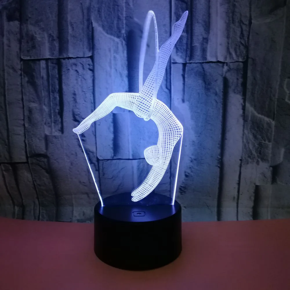 Новинка светодиодные 3d светильники Luminaria De Mesa милые 7 цветов 3D лампы