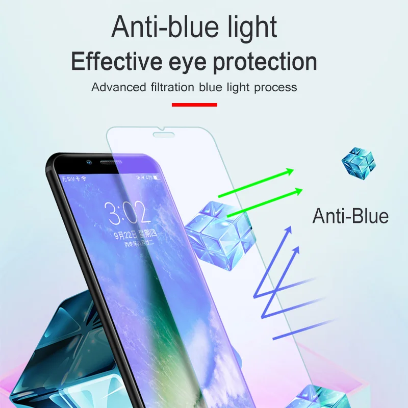 Закаленное стекло Ionct 2.5D 0 26 мм HD с защитой от синего излучения для Iphone 6 6s plus Защита
