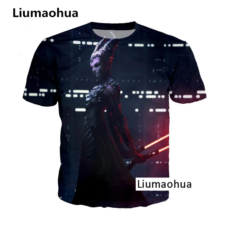 Liumaohua Последняя мода мужская женская одежда фильма Звездные войны 3D печати
