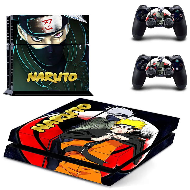 Съемный героя аниме Наруто Защитная крышка для sony Playstation 4 консоли + 2 шт.