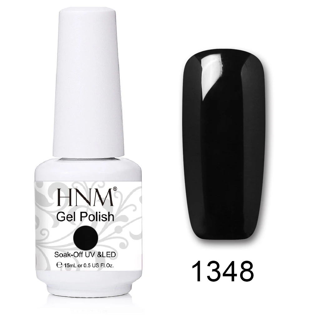 HNM 15 мл УФ-гель для ногтей лак удаляющийся замачиванием светодиодный светильник Гель-лак Полуперманентная живопись желлак Лаки лакукер штамповка эмаль - Цвет: 1348