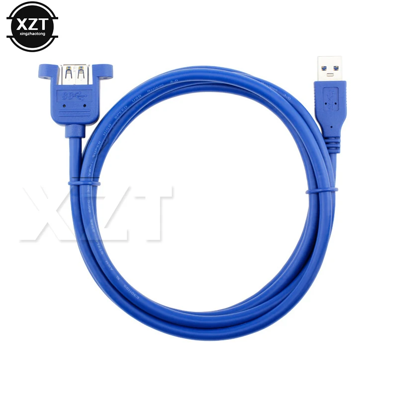 Фото 1 шт. высокое качество USB3.0 Мужской и Женский Удлинительный кабель с винтовым