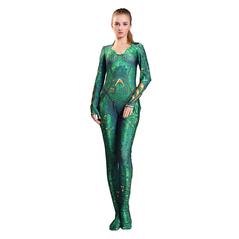 Костюм для косплея Aquaman Mera комбинезон женщин и детей костюм Queen комбинезоны