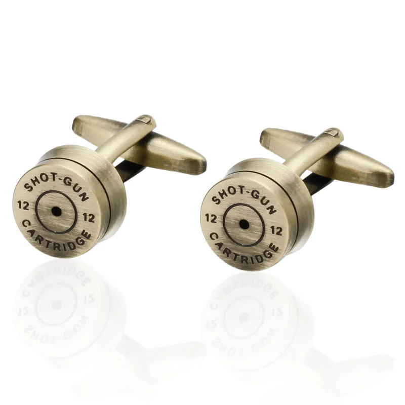 

Luxury Mens Cufflinks Cuff Links For Wedding Copper Men's Shirt Cufflinks Men's Suit Brand Copper bullet Cufflinks For Mens