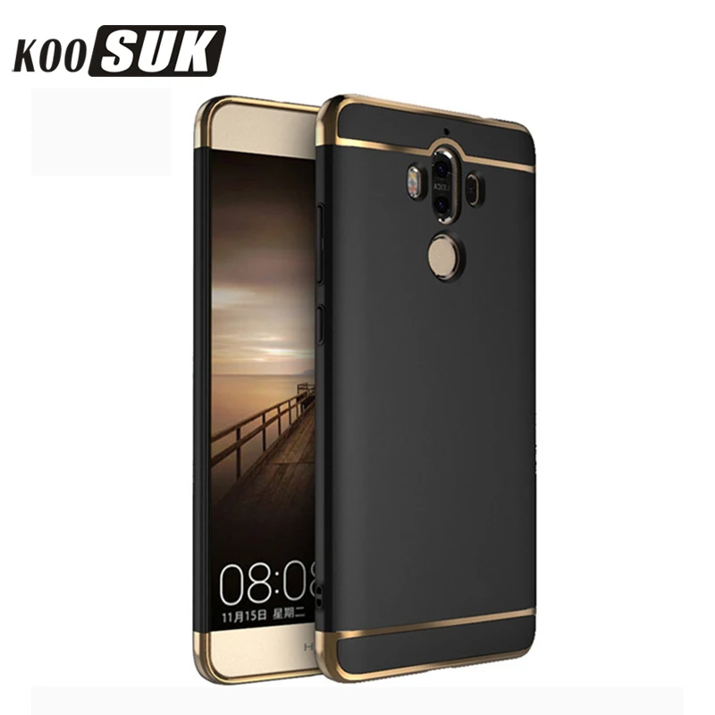 Защитный чехол для Huawei Ascend Mate9 Mate8 Mate7 mate 9 8 7 задняя крышка 3 в 1 с золотым покрытием