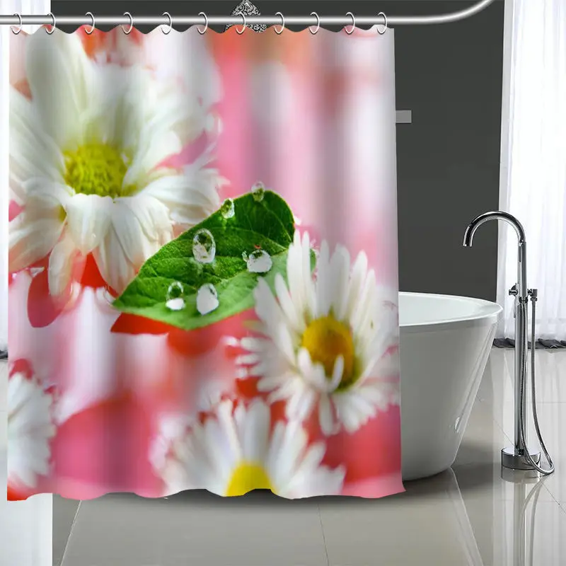 Новые пользовательские занавески из полиэстера водонепроницаемая душевая