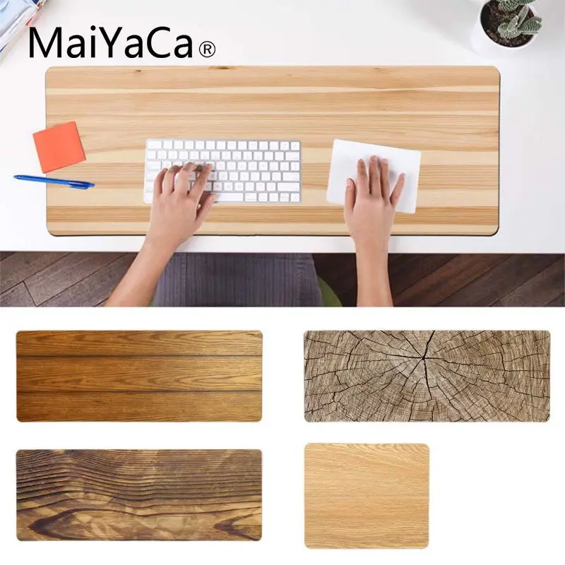 MaiYaCa дизайн коричневый деревянный коврик для мыши геймерская игра коврики геймерская скорость мыши розничная маленький резиновый коврик для мыши