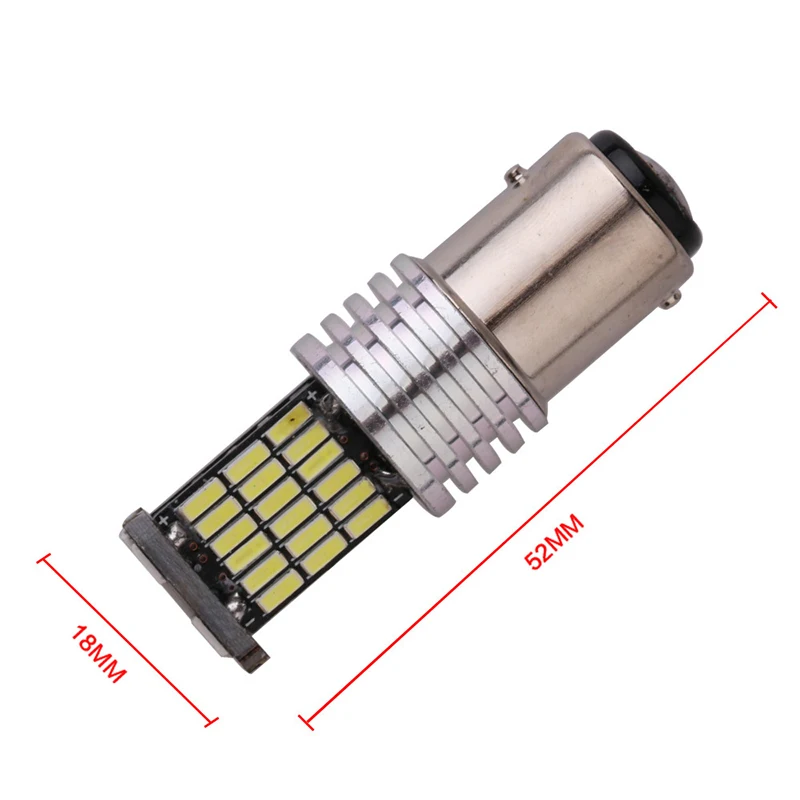 100 шт. 1156 BA15S P21W W16W T20 45SMD 4014 LED CANBUS без ошибок Автомобильная Хвостовая лампочка стоп