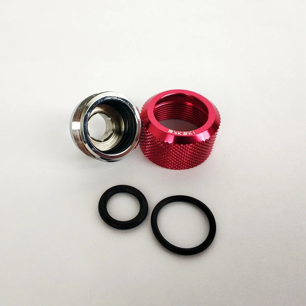 8 шт./лот фитинг для жесткой трубки OD16mm ручной Компрессионный фитинг G1/4' 4 слоя уплотнительное кольцо использовать для PMMA/PETG жесткость трубки L16 фитинг
