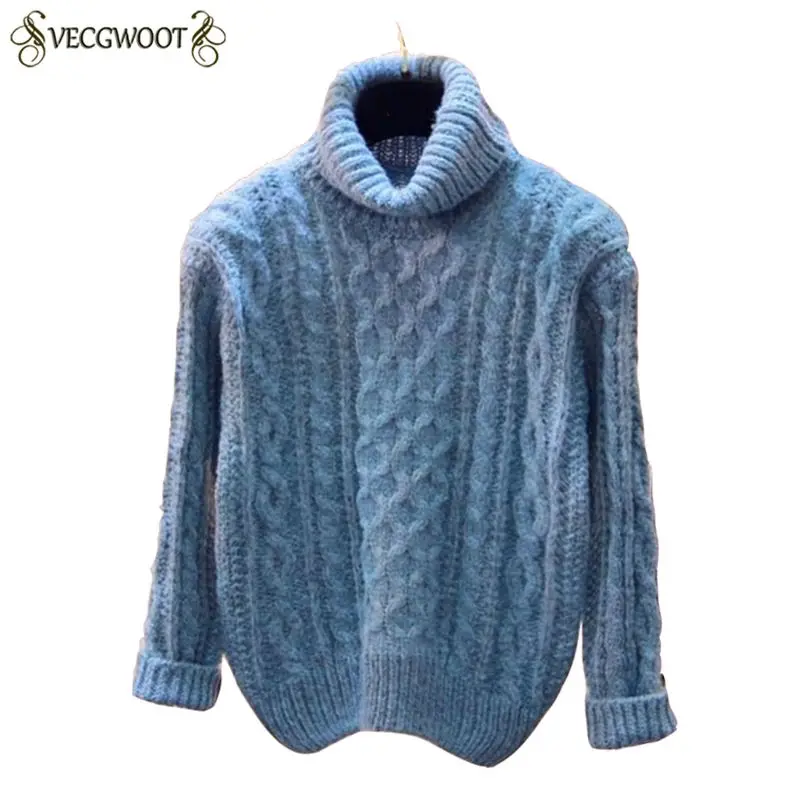 Women Winter Sweater Turtleneck 2020 Long Sleeve Knitted Sweaters Pullovers Female Jumper Bottoming Tops L046 | Женская одежда