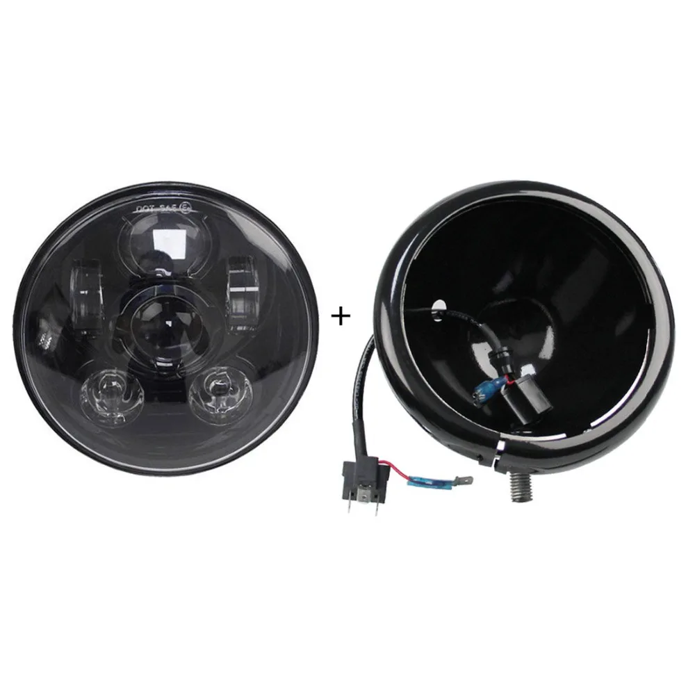 

5-3/4 Inch LED Headlight Mounting Ring Bracket Adapter and light For Harley-motorcycle Accessories 5.75" Motorcycle Headlamp