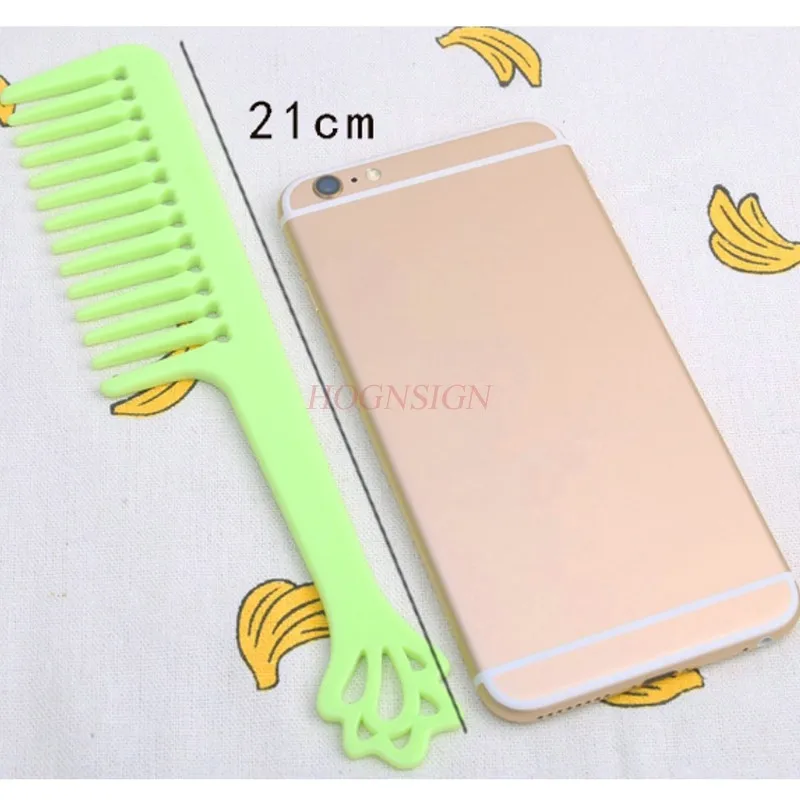 

Large Tooth Comb Wide Toothed Hair Inside Buckle Plastic Anti Static Pear Head Hairbrush Hairdressing Supplies Girl Straight