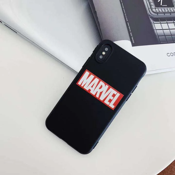 Высококачественный уплотненный чехол с логотипом Marvel для iphone 6 6s 7 8 plus X XS MAX XR