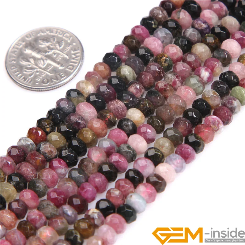 Бусины из натурального камня класса AAA 3x4 мм для изготовления украшений на выбор: