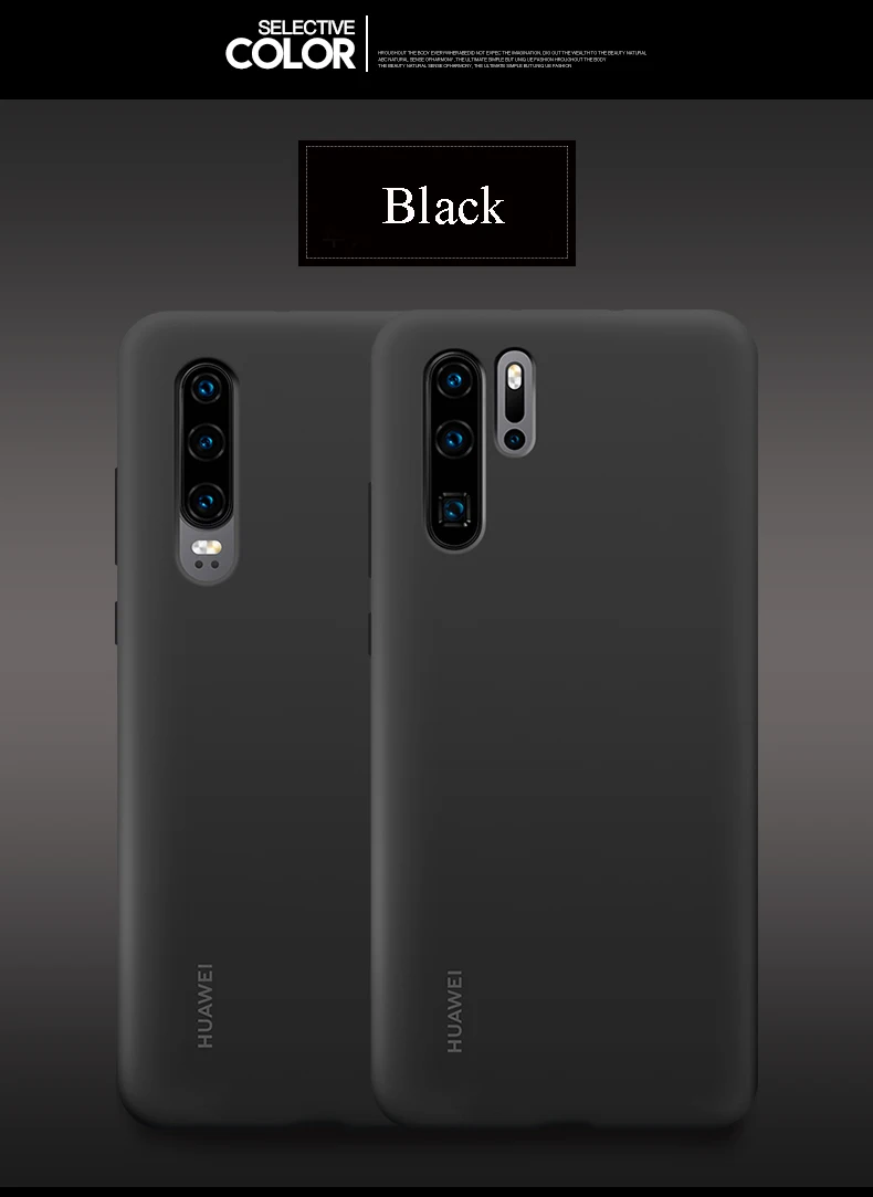 Официальный Мягкий силиконовый чехол huawei P30 Pro Чехол Стильный Анти-осенний ультра-тонкий задний чехол защитный чехол P30