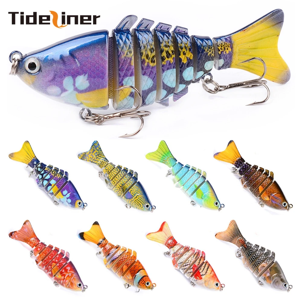 Tideliner Реалистичная Приманка VIB для рыбалки воблеры 7 сегментов 10 см 15 61 г Swimbait Crankbait