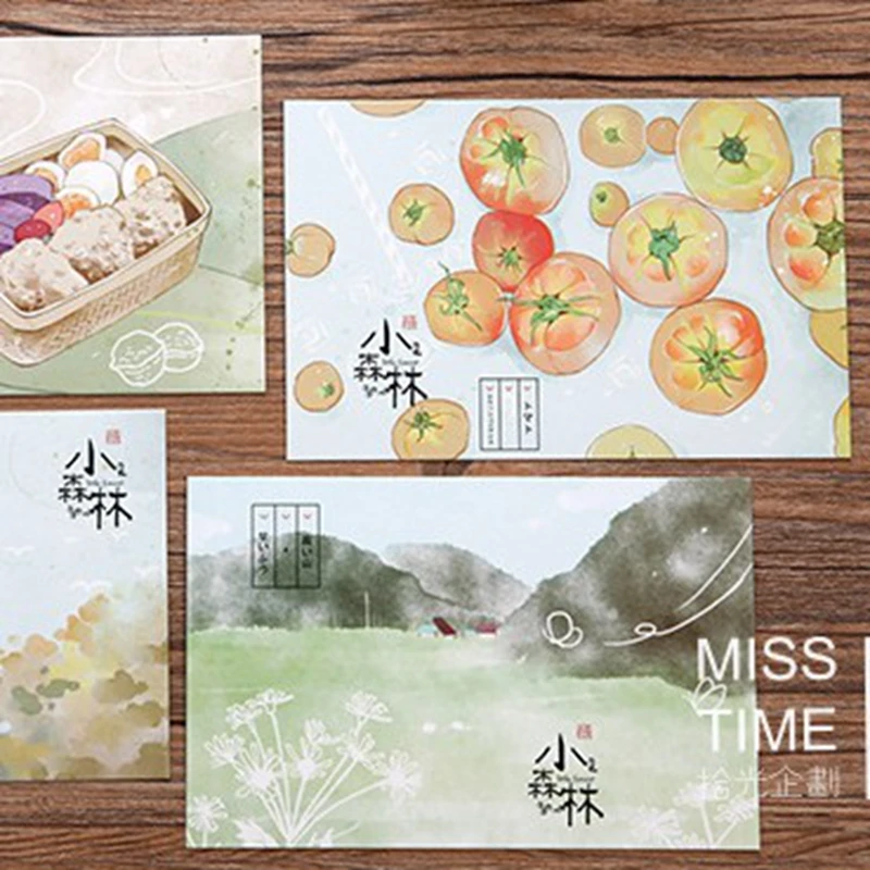 30 шт./лот Бесплатная доставка японский фильм маленькие лесные световой Почтовые