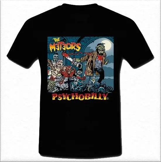 Мужская футболка с надписью The Meteors и английская psychobilly band Demented Are Go размеры S M L XL 2