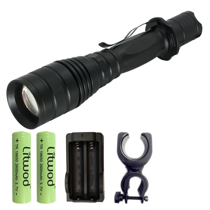 Option C Litwod Z30P75 CREE XLamp XHP70.2 XHP50 чип 3200lm зум-объектив 18650 Мощный тактический светодиодный фонарь - Испускаемый цвет: Option C
