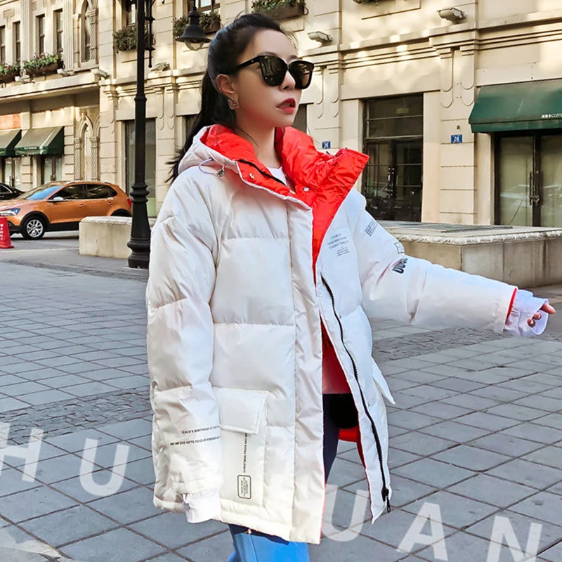 Winter Jacket Women Down Jacket 90% White Duck Down Coats Thick Warm Hooded Female Waterproof Parka Snow Outerwear