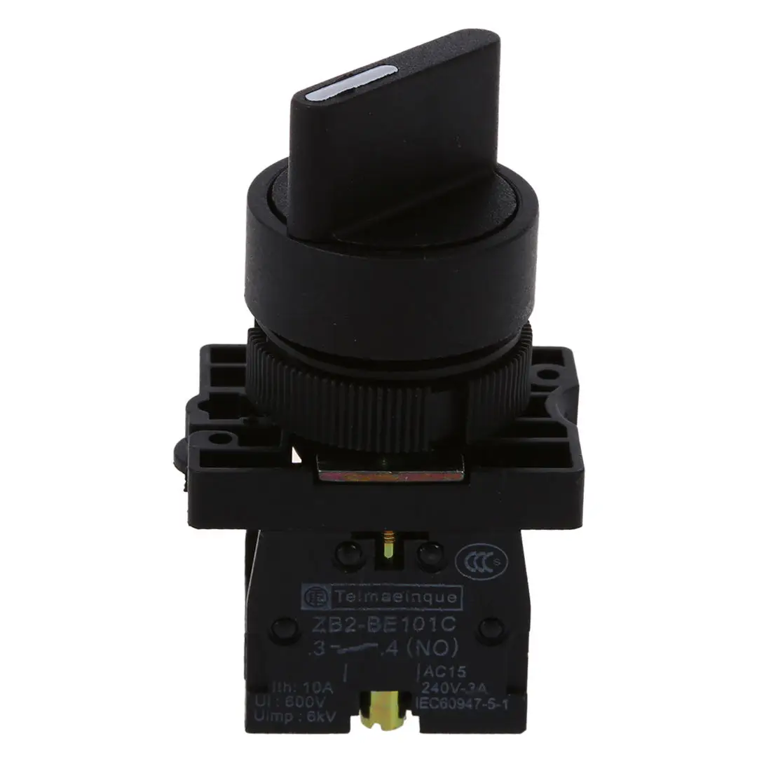 Вкл/Выкл Два 2 положения поворотный выбор переключатель 1 NO 10A 600V AC XB2-ED21 Прямая
