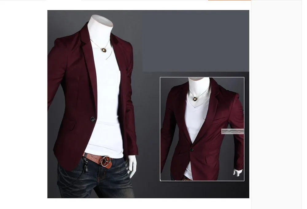 2018New поступление брэндовых блэйзеров Мужская мода Slim Fit комплекты с