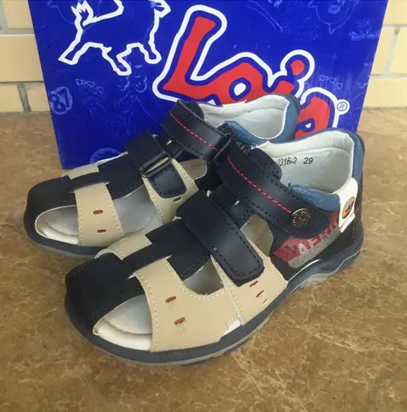 Сандалии wallvell из натуральной кожи для мальчиков летние сандалии Baotou мягкой обувь