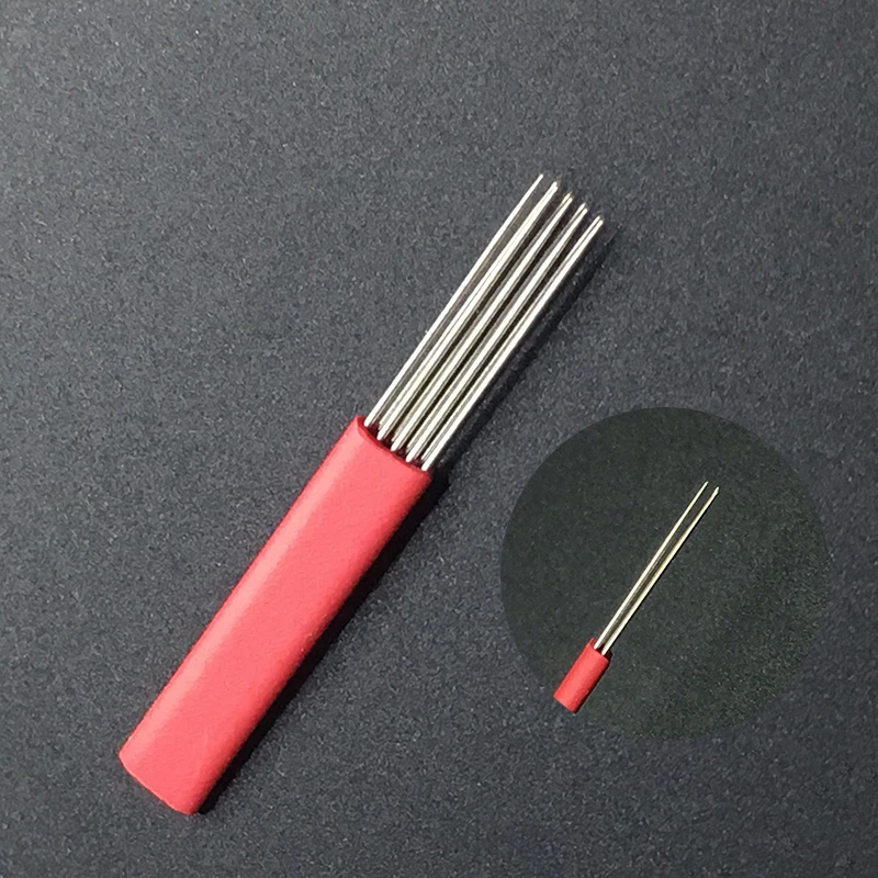 

50 Double Row 9 Microblading Needle Stainless Steel Tattoo Needles for Manual Pen Fog Blade for Permanent Makeup Eyebrow