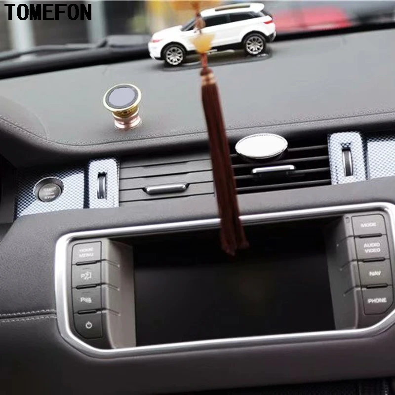 TOMEFON для Range Rover Evoque 2015 2018 ABS углеродное волокно краска интерьера Передняя средняя