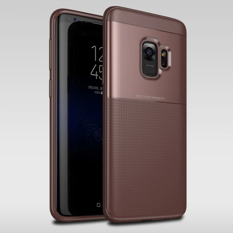 Новый роскошный чехол с полной защитой для Samsung Galaxy S9 Plus мягкий из ТПУ + жесткий