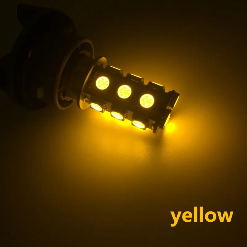 10x Blanc/Rouge/Jaune/Vert/Ambre 7443 T20 18 SMD 5050 Светодиодный Ampoule lampe entral Voiture Sourse Lumiere Clignotant Feu de Recul |