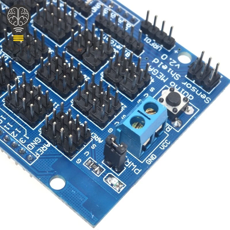 Датчик для Arduino MEGA Shield V1.0 V2.0 выделенная Плата расширения 2560 Sup IIC Bluetooth SD детали
