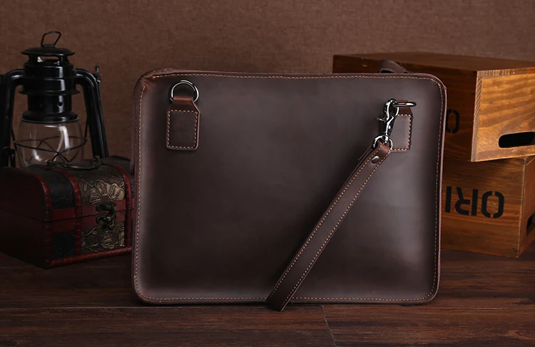 A4 папки для файлов для документов padfolio с ручкой Ретро Натуральная кожа Портфель Сумка для macbook планшет сумка держатель 1366