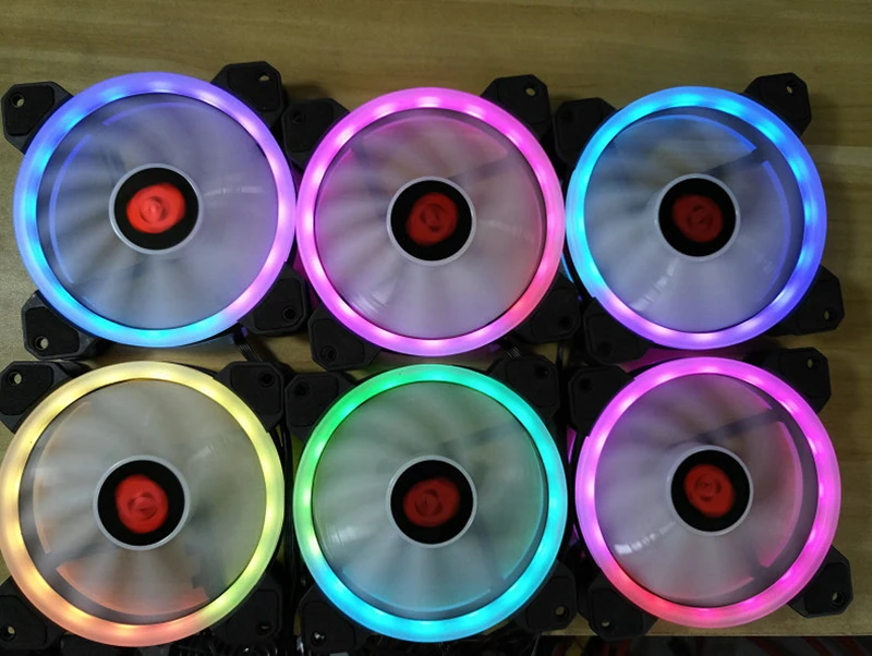 Горячий RGB Аврора охлаждающий вентилятор 120 мм 6Pin контроллер Светодиодная лента кольцо для компьютера кулер воды великолепный цвет регулируемый вентилятор радиатора